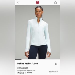 Lululemon Define Jacket *Luon